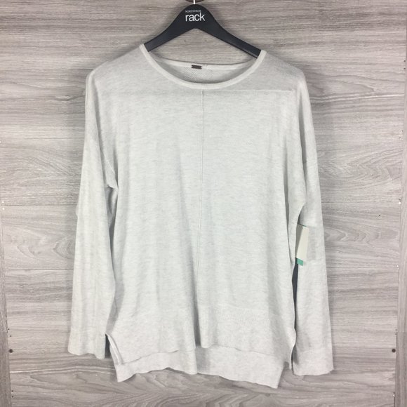 Poof Crew Neck Hi-Lo Knit Pullover - Picture 1 of 7